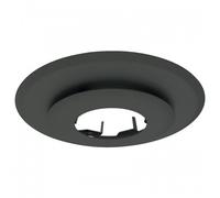 Plaque de propreté ronde noir mat - diamètre 125 mm TEN
