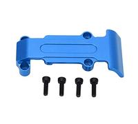 Plaque de Protection arrière RC en Alliage d'aluminium, pièces de Rechange adaptées à Traxxas E Revo VXL Slash4WD Summit 1/16 RC Voiture Durable Robuste légère (Bleue)