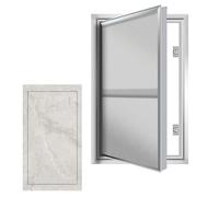Plaque de protection avec cadre et verrouillage poussoir, porte d'inspection encastrée pour panneau d'accès mural, idéal pour robinet d'eau de cuisine/douche et compteur de gaz