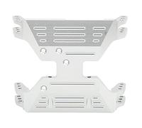Plaque de protection centrale de transmission RC, alliage d'aluminium, base de montage inférieure de boîte de vitesses, haute résistance, légère et durable, pièce de mise à niveau (Argent)