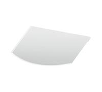 Plaque de protection contre les étincelles universel en verre, 6 mm ESG - Termatech Arc segmentaire 1000 x 1100 mm