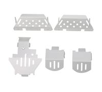 Plaque De Protection D'armure De ChâSsis En Alliage D'aluminium, 5 PièCes/Ensemble, AdaptéE à La Voiture Traxxas/Trx? 4/Trx4 Rc