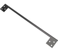 Plaque de protection de loquet de porte en acier inoxydable Sécurité renforcée Bouclier de loquet de porte en forme de L Protecteur pour bouton de porte Pêne dormant 27.94cm / 11in