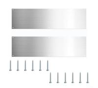 Plaque de protection de porte en métal de 40,6 cm - Plaque en acier inoxydable pour protéger les surfaces de porte des rayures et des dommages causés par les animaux domestiques - Convient pour les