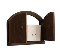 Plaque de protection de prise | Plaque de sortie décorative Fée Couverture en bois | Pas de poinçonnage Décoration Artistique Sécurité Enfants Protection de la Lumière Contrôle de la Lumière