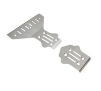 Plaque de protection en acier inoxydable pour châssis avant et arrière - Pièces améliorées pour KM 1/7 Rally C3 WRC RC voiture