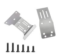 Plaque de protection en acier inoxydable pour châssis avant et arrière - Pièces améliorées pour Tamiya 1/10 Fighter NXGEN DT04 RC voiture