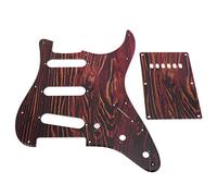 Plaque de protection en PVC pour guitare, Pickguard, rayures de tigre, Kit SSS léger, accessoires