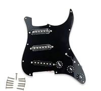 Plaque de protection pour guitare électrique avec boutons de contrôle du volume et de la tonalité - Accessoire utilitaire pour guitariste - Aimants en céramique - Son lumineux à simple bobinage - Rond