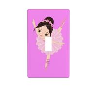 Plaque de protection pour interrupteur avec inscription Little Ballerina Dancing Girl, taille standard 11,4 x 7 cm