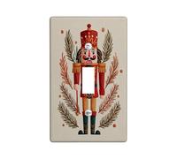 Plaque de protection pour interrupteur Casse-noisette, motif vacances rouge et vert pour décoration murale, plaques murales thermoplastiques, taille standard à bascule simple