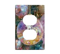 Plaque de protection pour interrupteur de lumière en forme de chien dalmatien, décoration de vacances colorée pour accents muraux festifs, plaques murales en thermoplastique, prise duplex simple de