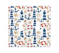 Plaque de protection pour interrupteur double phare, ancres côtières nautiques, flotteur de natation en plastique bleu d'été, taille standard, décoration pour la maison, le salon, la chambre à coucher