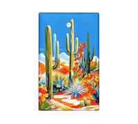 Plaque de protection pour interrupteur en forme de plantes du désert, couleurs vives du sud-ouest pour décoration d'intérieur, plaques murales thermoplastiques, plaque de couverture vierge de taille