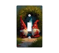 Plaque de protection pour interrupteur, lutins de vacances rouges pour décoration d'intérieur, plaques murales thermoplastiques de taille standard