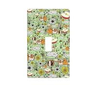 Plaque de protection pour interrupteur Motif cochon d'Inde Taille standard 11,4 x 7 cm