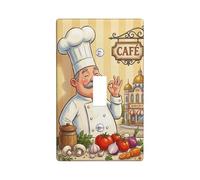 Plaque de protection pour interrupteur mural simple en plastique beige de taille standard pour salon, chambre à coucher, maison, bureau (simple)