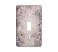 Plaque de protection pour interrupteur simple en forme de ballet, vintage et élégant, colonne de Paris, lavande, en plastique de taille standard, décoration pour la maison, le salon, la chambre à