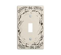 Plaque de protection pour interrupteur simple en plastique beige extensible de taille standard pour chambre à coucher, salle de bain, cuisine, entrée (simple)