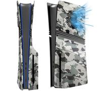 Plaque de protection pour PS5 Pro Disc&Digital Edition, avec ventilation,Plaque latérale de remplacement anti-rayures, Accessoires pour panneaux de protection de console (Édition disque)