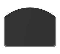 Plaque de protection sol demi-ronde L.75 x H.65 cm Le Marquier noir