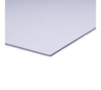 Plaque de protection vierge pour guitare électrique - 3 plis - 44 x 29 cm - Avec film de protection - Compatible avec les modèles standards (Blanc nacré)