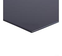 Plaque de protection vierge pour guitare électrique - 3 plis - Avec film de protection - Convient pour les modifications de guitare standard (noir)