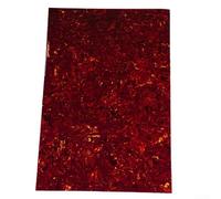 Plaque de protection vierge pour guitare électrique - 3 plis - Avec film de protection - Convient pour les modifications de guitare standard (tortue rouge)