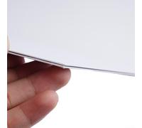 Plaque de protection vierge pour guitare électrique - 3 plis - Épaisseur : environ 2 à 4 mm - Convient pour guitares ST et Style - Dimensions : 44 x 29 cm - Blanc