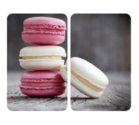 Set 2 couvre-plaques protection motif Macarons Wenko by Maximex