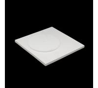 Plaque de quartz opaque résistante aux hautes températures - Coussin d'isolation thermique en céramique durable for fours et équipements de chauffage(Square 200 * 200 * 10mm)
