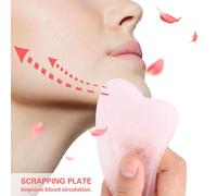 Plaque de raclage, Plaque de raclage de massage, Plaque de raclage naturelle, Plaque de raclage de quartz rose, Plaque de raclage de soins de santé