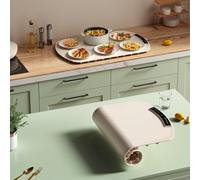 Plaque de réchauffement alimentaire pliable en silicone, chauffage rapide en 10 secondes, réglable de 40 à 120 ℃, 6 assiettes, pour les repas