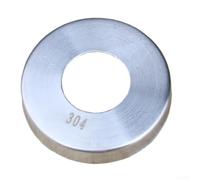 Plaque de recouvrement à trou haut en acier inoxydable pour rosace de valve sur salle de bain, buanderie, lave-vaisselle, fixation sanitaire (22,5)