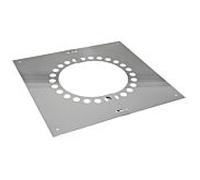 Plaque de recouvrement Bertrams Dw 22BL60VA200H pour toits en pente, avec ventilation arrière, 46-60°, Ø 200 mm
