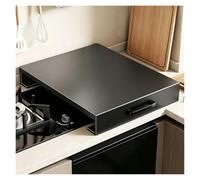 Plaque de recouvrement en acier noir pour cuisinière à gaz, plan de travail | Couvercle de cuisinière pour gaz et électrique, en acier inoxydable, agrandit l'espace de travail(B,13.8*18.9*3.5IN)
