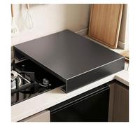 Plaque de recouvrement en acier noir pour cuisinière à gaz, plan de travail | Couvercle de cuisinière pour gaz et électrique, en acier inoxydable, agrandit l'espace de travail(A,13.8*18.9*2.8IN)