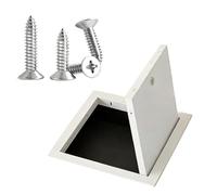 Plaque De Recouvrement En Métal Intégrée Au Profil, Panneau D'inspection Blanc, Dissimule Les Trous Disgracieux For Les Tuyaux, Les Fils Et Les Câbles Dans(200x200mm/7.8x7.8in)