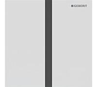 Plaque de recouvrement Geberit Type 40 246121JT1 pour commande de chasse d'eau d'urinoir IR, carrée, blanc mat