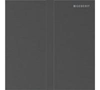 Plaque de recouvrement Geberit Type 40 246121QD1 pour commande d'urinoir IR, Square , chrome noir brossé