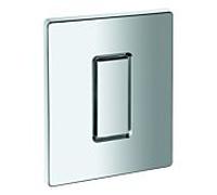 Grohe Grohe Plaque de recouvrement 42377 avec bouton-poussoir chrome mat Quantité:1