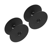 Plaque de recouvrement noire pour loquets morts Pour trous de verrouillage de porte Augmente la sécurité Processus d'installation facile Couvercle de ferrure de porte d'épaisseur standard