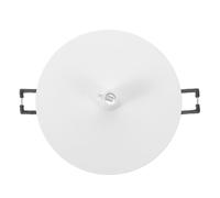 Plaque de Recouvrement Plafond Ronde en Métal Blanc pour Spot Encastré | Base de Fixation Plate, Finition Nette, Remplacement Rétrocompatible, Rénovations Maison, Entretien du Luminaire Encastré