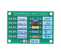 Plaque de référence de résistance 0,1% 25 ppm Carte standard de résistance de haute précision pour calibrer AD584 LM399 Multimers PCB Matière PCB 50 x 35 mm
