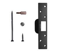 Plaque de renforcement de cadre de porte de longueur étendue, cache les dommages causés par le bois, les percussions, les trous en acier inoxydable de type lourd en acier inoxydable