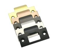 Plaque de renfort de porte, couvercle de pêne dormant de garage en acier inoxydable avec vis pour une sécurité accrue et une installation facile, noir, argent, or, or rose, gris, vert, rouge ancien