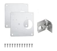 Plaque de réparation de charnière for porte d'armoire, plaque de fixation for charnière d'armoire, outil de réparation for panneau de porte, connexion 1/2/4/10 pièces(2pcs)