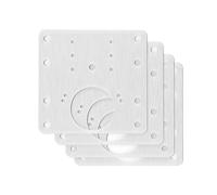 Plaque de réparation pour charnières, Plaque de réparation charnière en acier inoxydable 90x90mm, 4 pièces for le renforcement des portes d'armoires et meubles