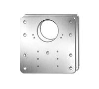 Plaque de réparation pour charnières, Stainless Steel Hinge Repair Plate Multiple Sizes 1/2/4/6/10/20 Sets For Cabinet Door(A- 4sets)