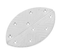 Plaque de Réparation Talon Homme Demi-lune Métal, 1 Paire | Fixation par Vis et Clous, Finition Argentée Discrète, pour Baskets et Talons en Caoutchouc